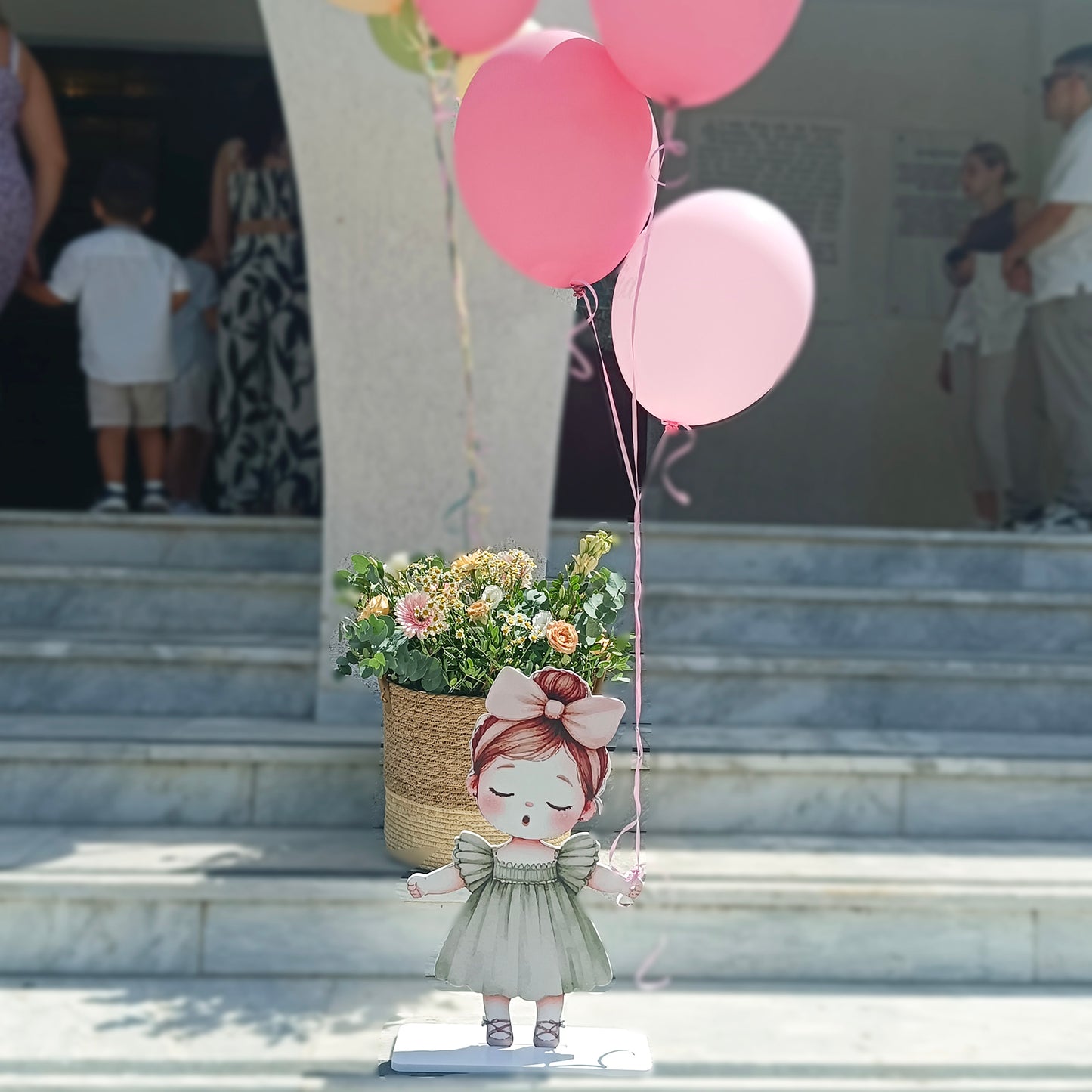 Στολισμός βάπτισης κοριτσάκι στην Ζωοδόχο Πηγής Άλιμο