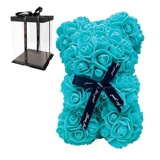 Rose bear βεραμάν με φιογκάκι 25cm