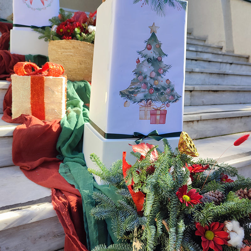 Χριστουγεννιάτικος Στολισμός Βάπτισης για Κορίτσι στην Ζωοδόχο Πηγή Αλιμου