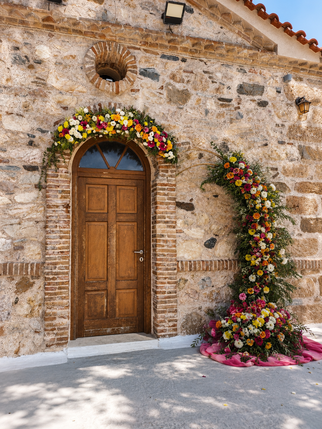 🌼Βάπτιση με θέμα λουλούδια με μπαλόνια