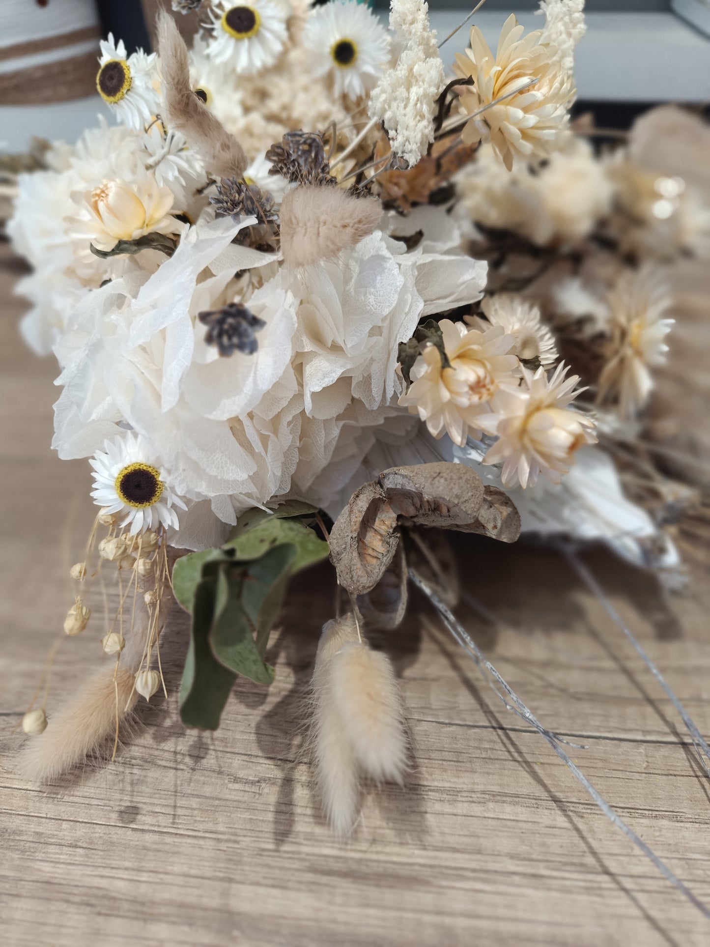 Boho Νυφική Ανθοδέσμη με Αποξηραμένα Άνθη – Natural Bridal Bouquet