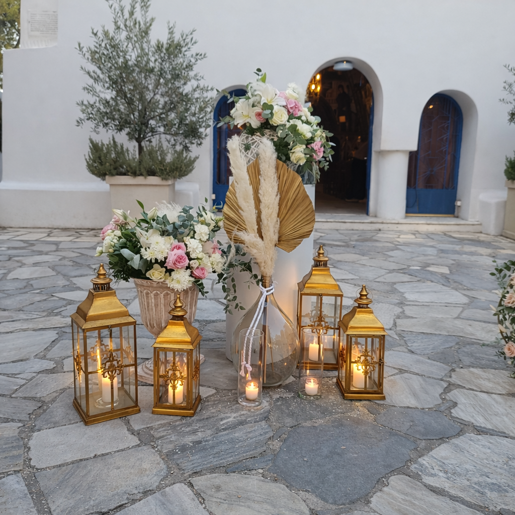 Elegant Στολισμός Βάπτισης Κοριτσιού στον Άγιο Γεώργιο Καβουρίου | Blossom Stories